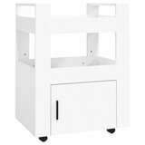  Kuhinjska kolica bijela 60 x 45 x 80 cm od konstruiranog drva | shoptok.hr