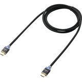 SpeaKa Professional HDMI priključni kabel sa LED [1x HDMI-utikač 1x HDMI-utikač] 1 m crn Cijene