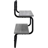  Zidna polica na 2 razine Siva Sonoma 80 x 24 5 x 61 cm - Siva Sonoma 80 cm 2 razine | shoptok.hr