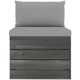  Garnitura iz palet 2-delna z blazinami trdna borovina | Shoptok.si