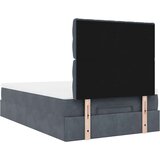 vidaXL Okvir kreveta s madracima tamnosivi 120x200 cm baršunasti | shoptok.hr