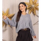 UR/CEO Soft grey long sleeve sweater Rianne Cene