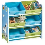 Ginger Home organizator za igračke, etajerka za dječju sobu s kutijama za pohranu, Savanna