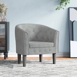  Zaobljena stolica svjetlosiva baršunasta | shoptok.hr
