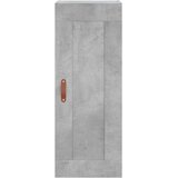 vidaXL Visoka komoda siva betona 34 5x34x180 cm od konstruiranog drva | shoptok.hr