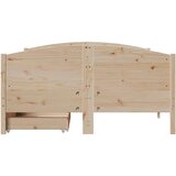 vidaXL Okvir kreveta bez madraca 135 x 190 cm od masivne borovine | shoptok.hr