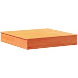  The Living Store Peskovnik s pokrovom voščeno rjav 111x111x19,5 cm borovina - Peskovnik, (21501793) | Shoptok.si