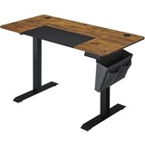Songmics elektricna sit/stand miza z okvirjem, crno rustikal Cene