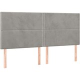 Box spring postelja z vzmetnico svetlo siva 200x200 cm žamet, (20761229) | Shoptok.si