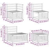 Set vanjskih sofa 5 Komad Prirodna Čvrsto drvo akacije | shoptok.hr