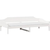 vidaXL Posteljni okvir bel 90x200 cm trdna borovina, (21292578) | Shoptok.si