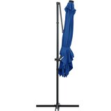  Konzolni vrtni suncobran s čeličnim stupom LED 250x250cm azurni | Eponuda.com