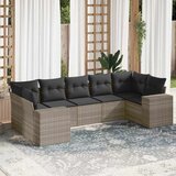  7-dijelni set vrtnih sofa svjetlosivi od poliratana | shoptok.hr
