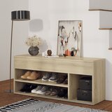 vidaXL Klop za čevlje sonoma hrast 105x30x45 cm iverna plošča Cene