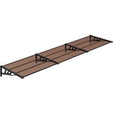 Maison Chic Nadstrešek - Senčniki za vrata črn 358,5x90 cm polikarbonat, (22039689) Cene