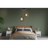Opviq Hexagon Double Dark B Glass BrownBlack Chandelier | Eponuda.com