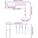 Vanjski Zunanje igralo impregnirana borovina, (20795492) | Shoptok.si