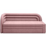 ELTAP Ružičasta sklopiva/s prostorom za odlaganje sofa od šenila s lijevim kutom 223 cm Fabillo – | shoptok.hr