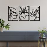 Wallity zidna dekoracija Adda, 120x56,5cm, Crna u