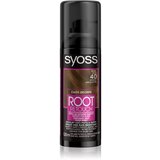 Syoss Root Retoucher Temporary Root Cover Spray barva za lase za barvane lase 120 ml odtenek Dark Brown Cene