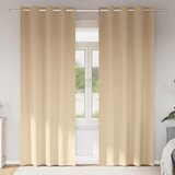  Zavjese za blackout s prstenovima 2 pcs Krema 225 x 140 cm | shoptok.hr