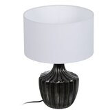 Ixia Crno-bijela stolna lampa s tekstilnim sjenilom (visina 52,5 cm) – | shoptok.hr