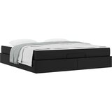 vidaXL Okvir kreveta s madracem Crna 180 x 200 cm Umjetna koža | shoptok.hr