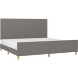  Za krevet s uzglavljem tamnosivi 200 x 200 cm od tkanine | shoptok.hr