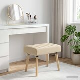  Klupa s utorima Krem 60 x 40 x 45 cm Tkanina | Eponuda.com