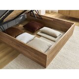 Bobochic Paris Siva oblazinjena oblazinjena/iz iverne plošče zakonska postelja s prostorom za shranjevanje z letvenim dnom 160x200 cm Kumo – | Shoptok.si