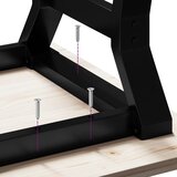  Noge za stolić za kavu s Y-oblikom 80x70x43 cm čelik | shoptok.hr