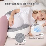 CHILLING HOME nosečniška blazina za bočno spanje roza | Shoptok.si