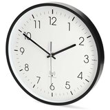 Nedis CLWA6226BK - Zidni sat prečnika 30,5 cm, 1xAA, crne boje | Eponuda.com