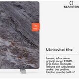 Klarstein MarmoHeat Infrardeča plošča | 420 W | 10 m² | marmoren design | 70 cm x 63 cm | Shoptok.si