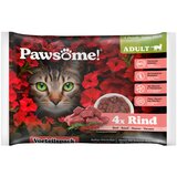 Pawsome Adult Cat 4 x 85 g - Govedina | shoptok.hr