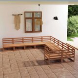  Vrtna sedežna garnitura 10-delna trdna borovina, (20998768) Cene
