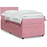 Box spring krevet s madracem ružičasti 80 x 200 cm baršunasti Cijene