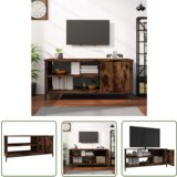 The Living Store TV omarica dimljeni hrast 100x40x45 cm inženirski les - TV Omarica, (21738314) | Shoptok.si