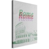  Slika - Rome in Watercolours (1 Part) Vertical 20x30 Na talijanskom platnu | shoptok.hr
