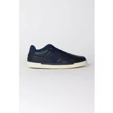 ALTINYILDIZ CLASSICS Men's Navy Blue Lace-Up Flexible Comfort Sole Daily Sneaker Shoes