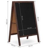 Modern Home Reklamni A-stalak 83×50 cm, dvostrana tabla za pisanje kredom – | Eponuda.com