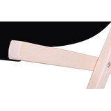 springos sklopiva drvena ležaljka crna | shoptok.hr