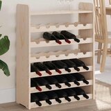  Stalak za vino s gornjom pločom 67,5x25x87 cm masivna borovina | shoptok.hr