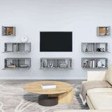  Komplet TV omaric 7-delni siv sonoma konstruiran les, (20734702) | Shoptok.si