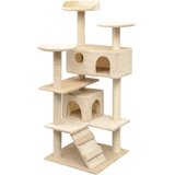  Penjalica Grebalica za Mačke sa Stupovima od Sisala 125 cm Bež | shoptok.hr