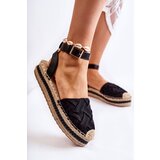 Gemre WS1 Women's Espadrilles Sandals On The Platform Black Susane | ePonuda.com