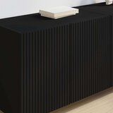 TV stenska omara 2 pcs Črna 59,5 x 31 x 40 cm Konstruiran les, (5000112896) | Shoptok.si