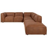 Bonami Selection Konjak smeđa kutna garnitura od imitacije kože (s desnim kutom) Fairfield Kentucky – | shoptok.hr