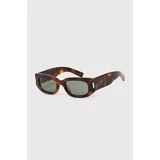 Saint Laurent Sončna očala rjava barva, SL 697