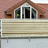 zaštita od pogleda za balkon (bež-bijele boje, 5 x 0,9 m)